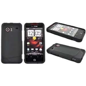 Premium BLACK HTC Droid Incredible 6300 Snap on Plastic Hard Case by 