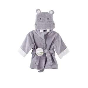 Baby Aspen Hug alot amus Hooded Hippo Robe, Lavender, 0 