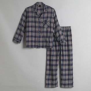 Mens Plaid Flannel Pajamas  Covington Clothing Mens Sleepwear 