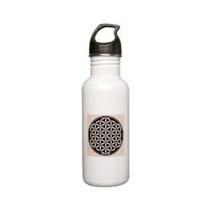   Water Bottle 0.6L Flower of Life Peace Symbol 