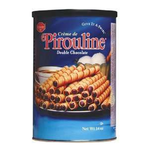  Creme De Pirouline,14 oz.,w/ Re seal Tins,Double Chocolate 
