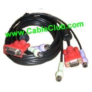  Vastercable High Resolution KVM Cable Set Male to Female 