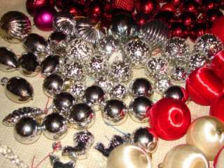 Vintage Huge Lot Of Ornaments Christmas Balls/Hello Kitty/Birdcage And 