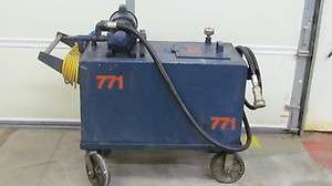 60 Gallon Bulk Oil Distribution Tank Cart Pump 120volt 15amp Portable 