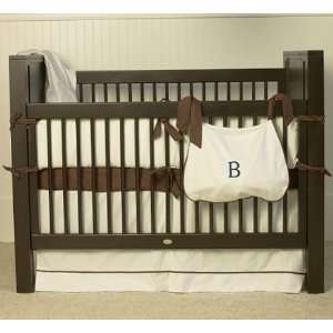  White Collection   Boy Chocolate Crib Bedding by Maddie Boo Baby