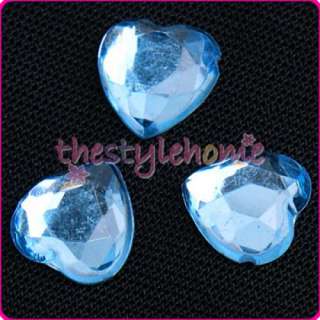 500 Love Crystal HEARTS Wedding Table Decoration   Blue  
