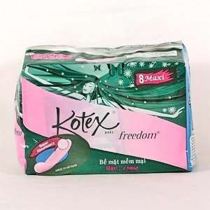  Kotex Freedom Maxi Pads Case Pack 48