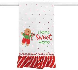 Gingerbread Christmas Kitchen Hand Dish Tea Towel Dots  