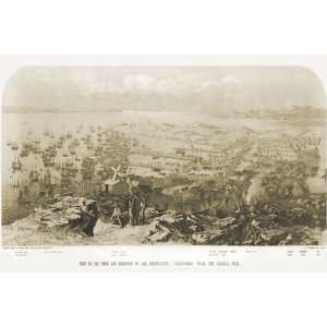  View of the town and harbor of San Francisco, California 