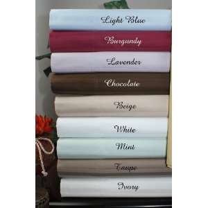  600TC Cal King Water Bed Egyptian Cotton Striped Sheet Set 