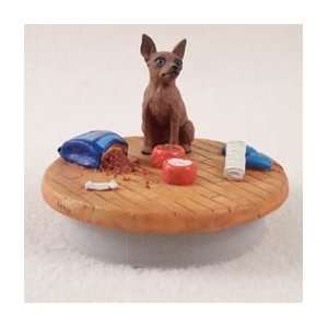  Red Miniature Pinscher Candle Topper Tiny One A Day at 