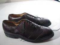 Vintage Bostonian Wingtip Golf Spike Shoes Burgundy Leather Mens 12 M 
