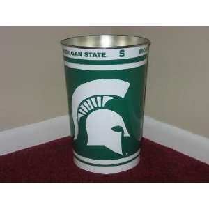  MICHIGAN STATE SPARTANS 15 Tall Tapered WASTEBASKET 