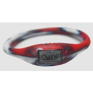  TRU Silicone Sports Watch (Red/White/Blue) Case Pack 12 
