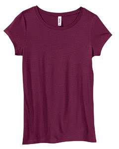 Bella Womans Sheer Jersey Longer Length T Shirt  