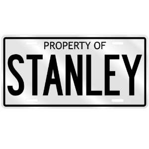  PROPERTY OF STANLEY LICENSE PLATE SING NAME