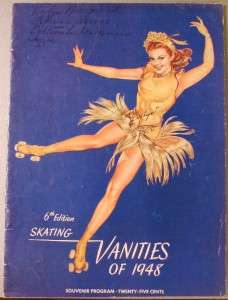 1948 Ice Skating Vanities Program Artwork Cover  