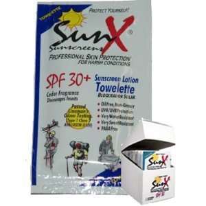  SunX Sunscreen Towelettes 50/Box SPF 30 Health & Personal 