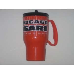 CHICAGO BEARS 16 oz. Thermal Hot / Cold TRAVEL MUG with Snap On Lid 