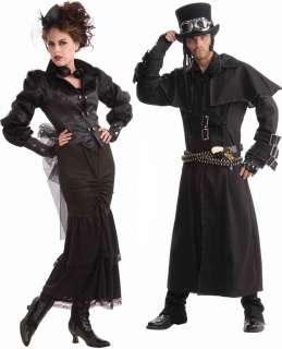Steampunk  Victorian Lady & Duster Coat Couples Costume Set  Standard 