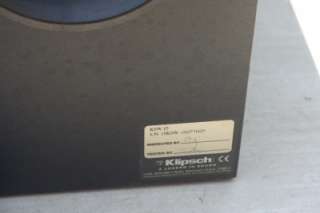 Up for sale is this great Klipsch KSW 15 subwoofer. This unit can put 