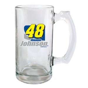   Jimmie Johnson Beer Mug 13oz Glass Sports Tankard