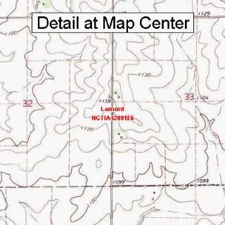 USGS Topographic Quadrangle Map   Lamont, Iowa (Folded/Waterproof 
