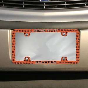  NCAA Oregon State Beavers Thin Rim Mini Logo License Plate 