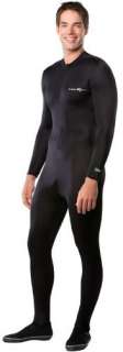 NeoSport Wetsuits Full Body Sports Skins, All Black, Small  