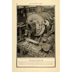  1917 Print World War I Women Workforce Train Locomotive 