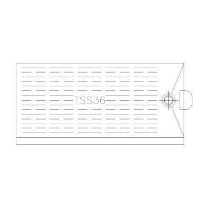 Perlick 36 Tss Underbar Drainboard   TSS36