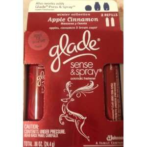 Glade Sense & Spray Refills, 2 Refills, Apple Cinnamon (Pack of 2 