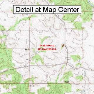   Topographic Quadrangle Map   Prairieburg, Iowa (Folded/Waterproof