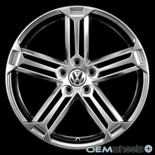   four 4 hyper black 19 vw golf r style wheels with center caps included