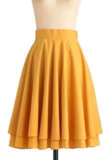  Elegance Skirt in Yellow   Work, Casual, Vintage Inspired, Yellow 