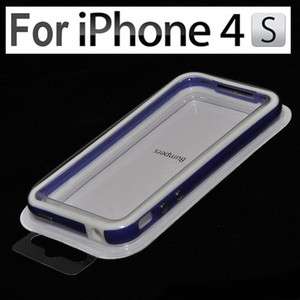   Bumper Frame Skin Case for iPhone 4S CDMA 4G TPU Silicone Wi/Button