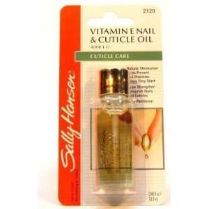 Sally Hansen Vitamin E Nail & Cuticle Oil (Blister) (3 Pack) with Free 