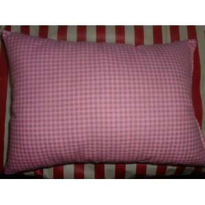  Toddler Daycare, Preschool or Travel Pillow   Pink Gingham 