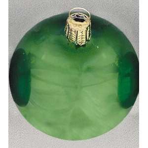  Shiny Green Glass Ball Christmas Ornament 7