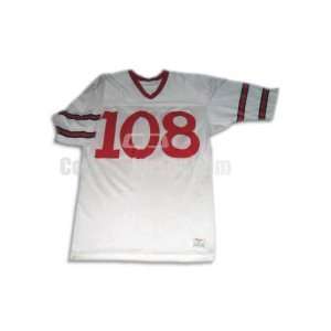   White No. 108 Team Issued Cornell Football Jersey