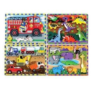  Early Childhood Chunky Puzzles   Set of 4