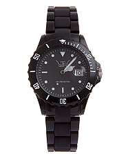 Black (Black) LTD Black Core Sporty Link Watch  250715001  New Look