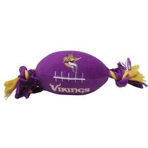  Pets First Minnesota Vikings Pet Football Rope Toy, 6 Inch 