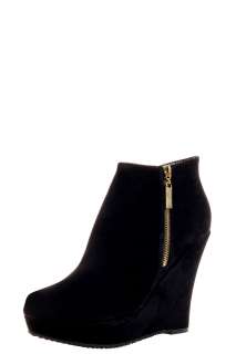  Footwear  Boots  Jen Zip Side Wedge Shoe Boots