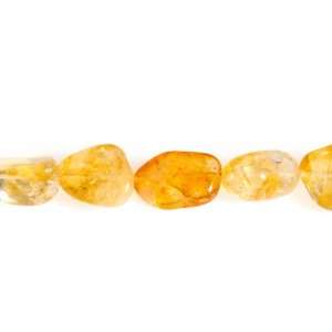  25x20mm Large Nugget Citrine Beads   16 Inch Strand   1pk 