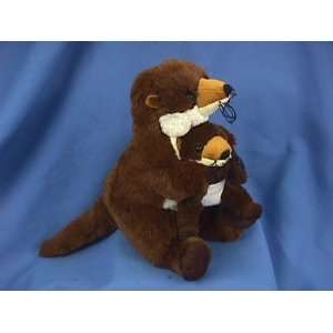  RIVER OTTER WITH BABY PLUSH TOY 11 H Toys & Games