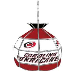  NHL Carolina Hurricanes Stained Glass Tiffany Lamp   16 