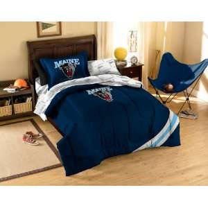  NCAA Maine Black Bears TWIN Size Bed In A Bag