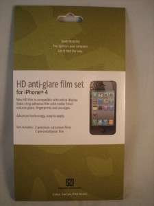 NEW Power Support HD Anti Glare Film Set iPhone 4  