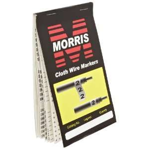Morris Products 21272 Wire Marker Booklet, Cloth, +, ,AC, DC, pos, neg 